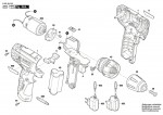 Bosch 3 603 J54 200 Psr 10,8 Li Cordless Drill Driver 10.8 V / Eu Spare Parts
